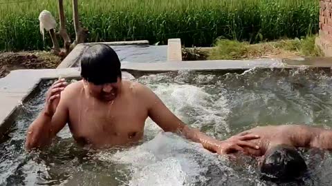 Challenge in cold water