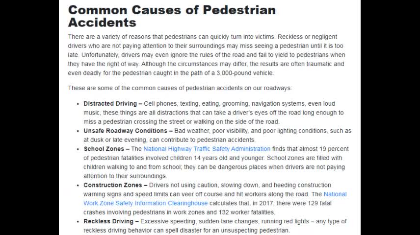 Pedestrian Accident Lawyer