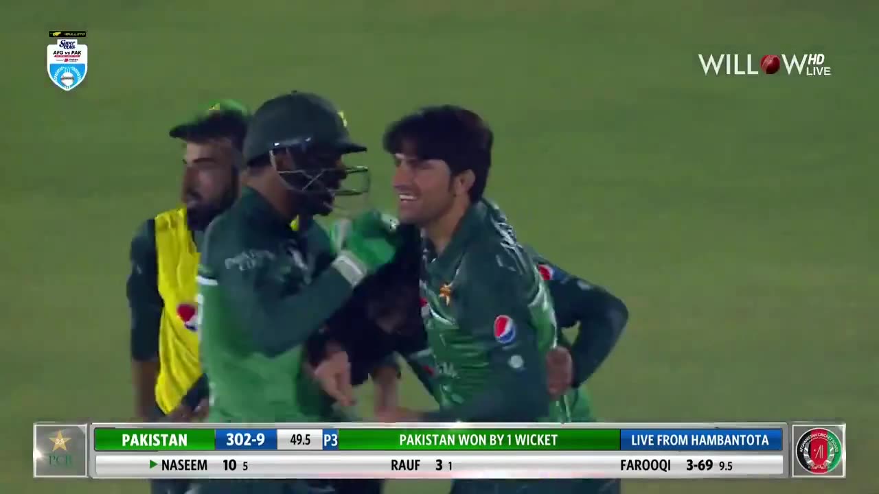 Naseem Shah Wining Moments Pak Vs AFG 🔥