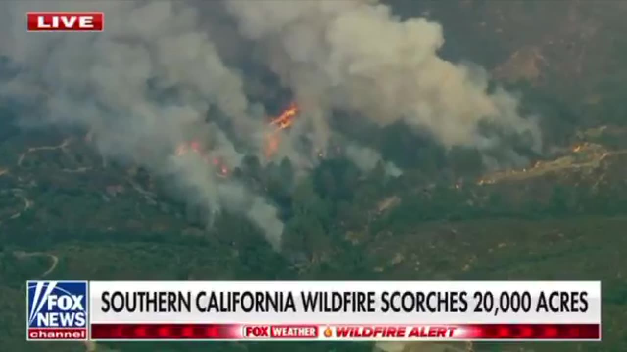 Southern California wildfire surpasses 20,000 acres