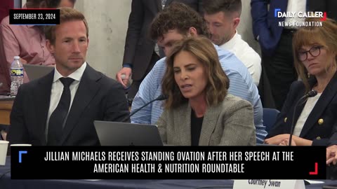 "Where is the Outrage?" Jillian Michaels Receives Standing Ovation After Speech at Health Roundtable