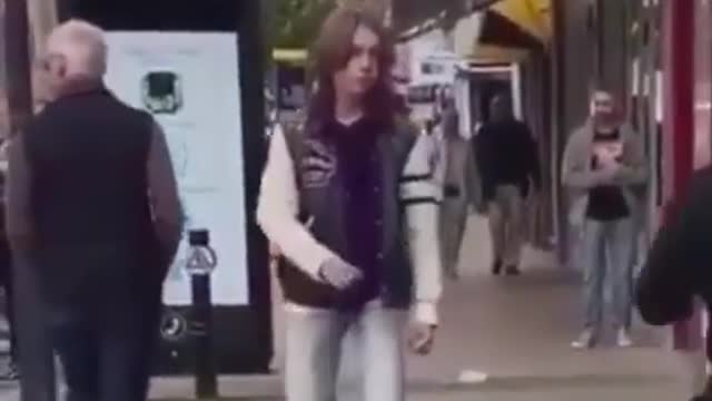 People's Reaction to Tripping Over a Dinosaur
