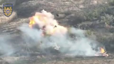 Russian APC Hits Mine and Detonates(Insane)