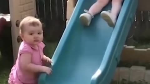 Baby playing funny video #funny @cute baby #playing