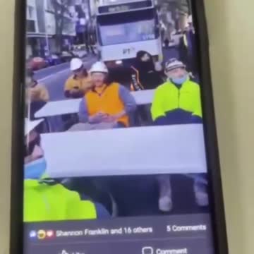 Australia: Construction workers protest vaccine mandates