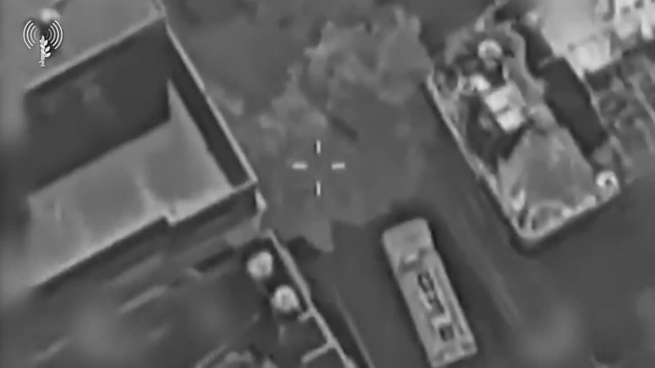 The IDF releases footage showing an airstrike on a Hamas cell preparing to launch