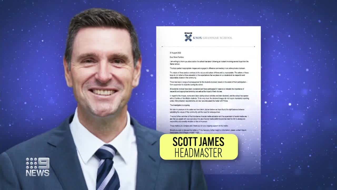 Students expelled from Knox Grammar School over 'offensive' online chats