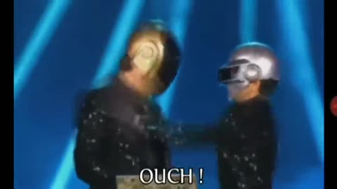 Daft Punk Caught Fighting Live On Stage. Funny