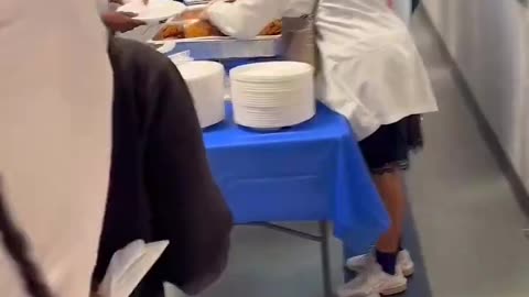 Dindunufins decide to go for free food in a homeless shelter...