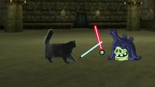 Cat Rico Jeffo Knight vs Darth Sidious Angry Birds | Perry The Platypus