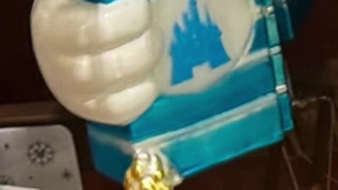 Disney Parks Mickey Mouse Holding a Popcorn Box Glass Ornament #shorts