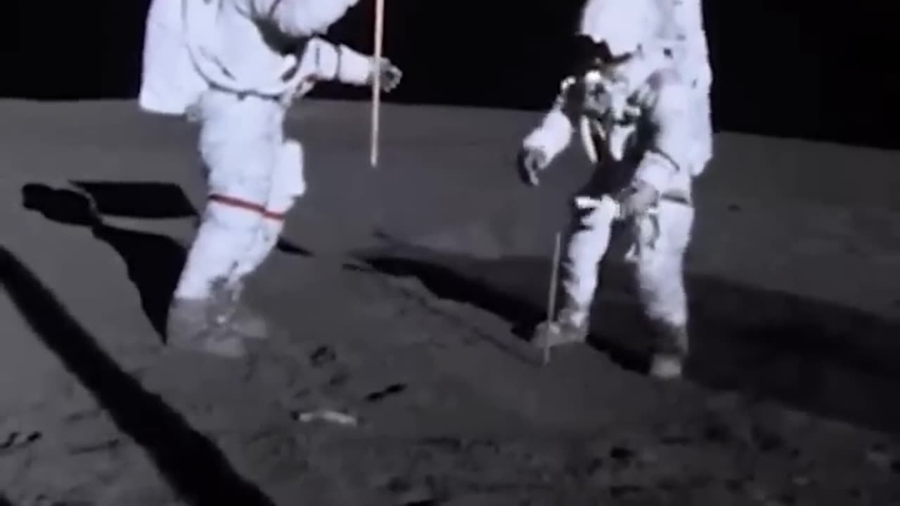 Neil Armstrong's Moon landing video