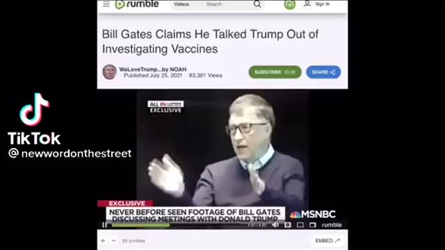 Bill Gates Talks Trump Out Of Investigating Vaccines