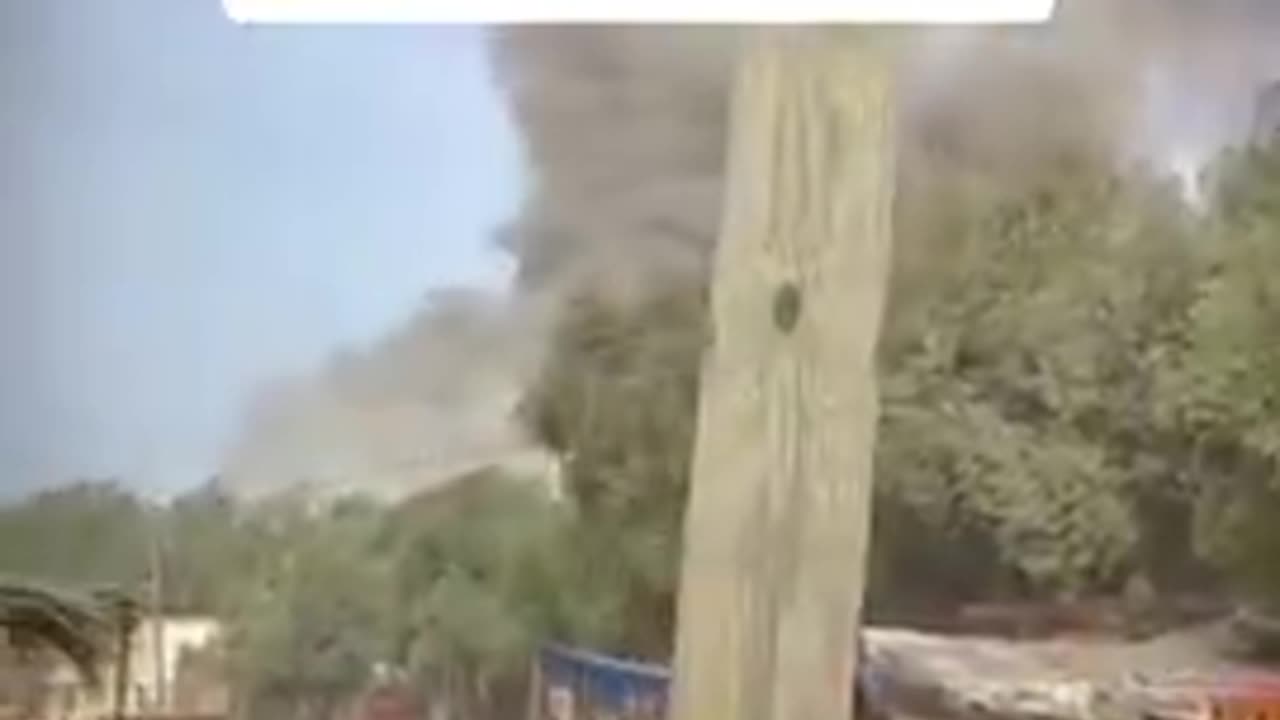 Another Handheld Camera Captures Exact Moment Of Israeli Missile Strike. Israel War Hoax