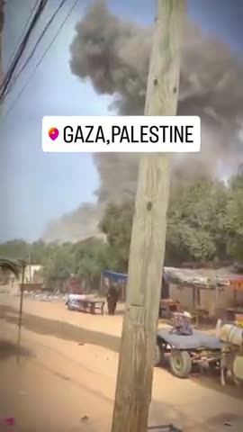 Another Handheld Camera Captures Exact Moment Of Israeli Missile Strike. Israel War Hoax