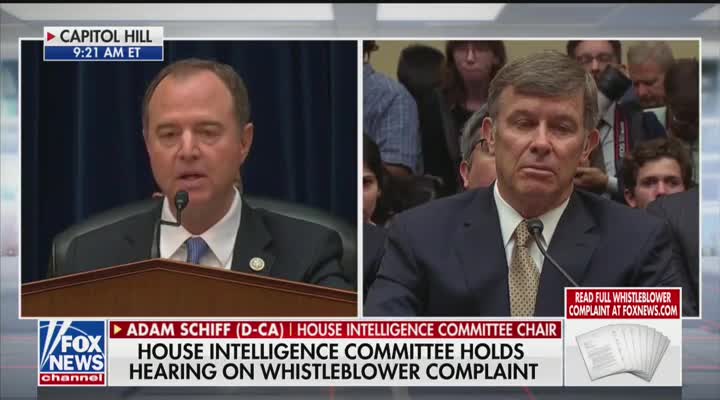 Schiff speaks at whistleblower hearing