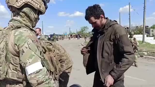 2439 Azov Nazis and Ukraine Forces surrender in Azovstal, Mariupol