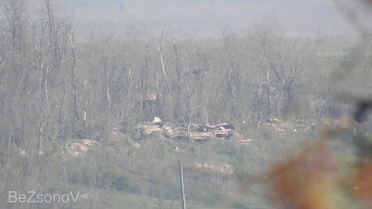 Ukraine War - Destruction of the dugout of the Armed Forces of Ukraine