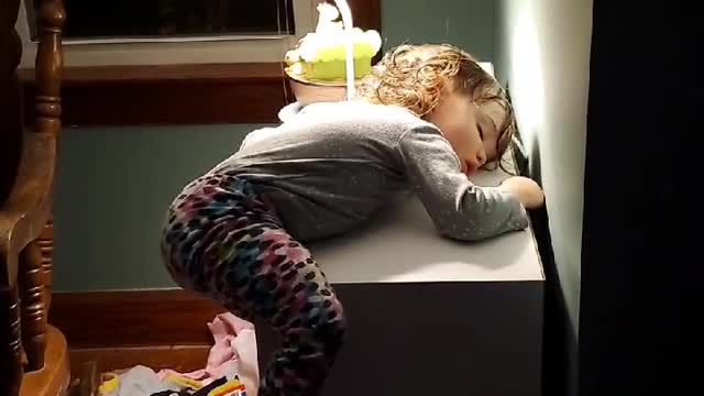 Kids Fall Asleep in the Weirdest Places