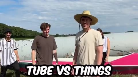 Metal pipe vs Things #mrbeast #viral #viralvideos