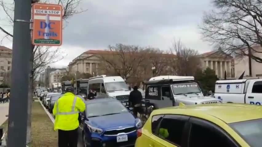 The People's Convoy-pass out copies of RFK Jr's book about Fauci