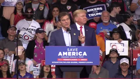 Former President Donald Trump gives endorsement to Dr. Mehmet Oz, Republican candidate for PA Senate