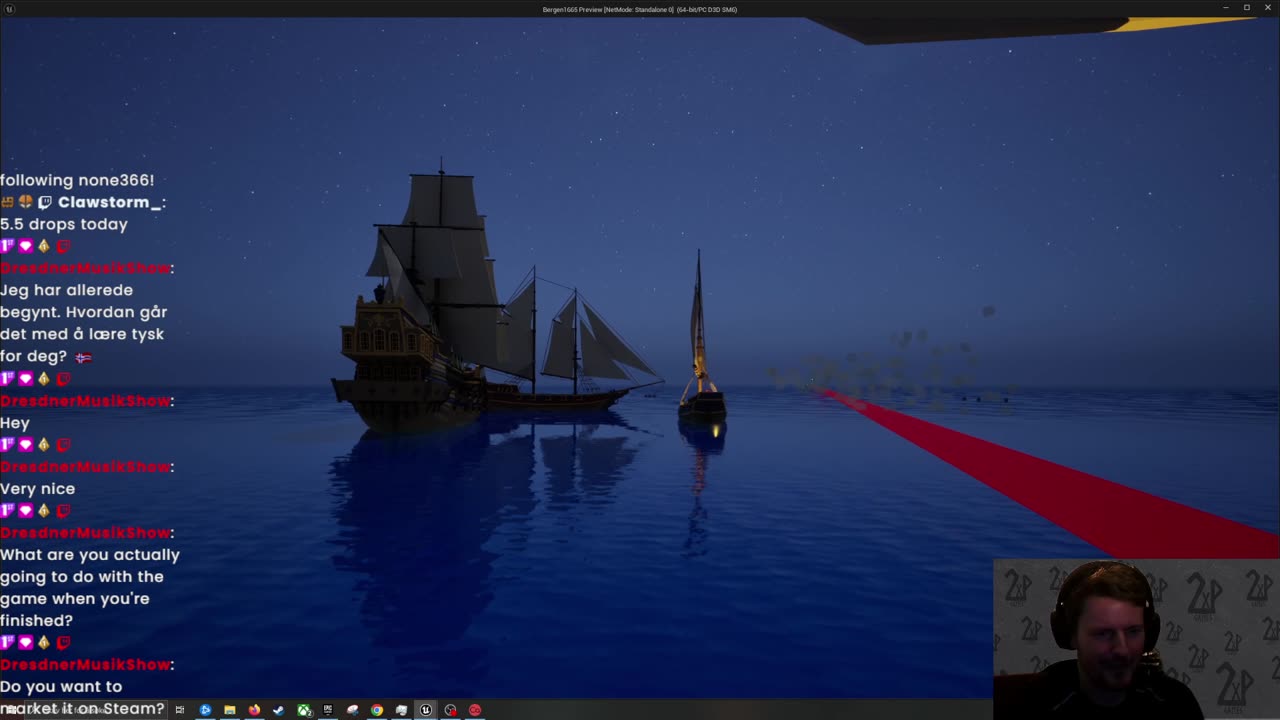 Unreal engine 5 pirate game.Gameplay preview of the ship game and some rambling.