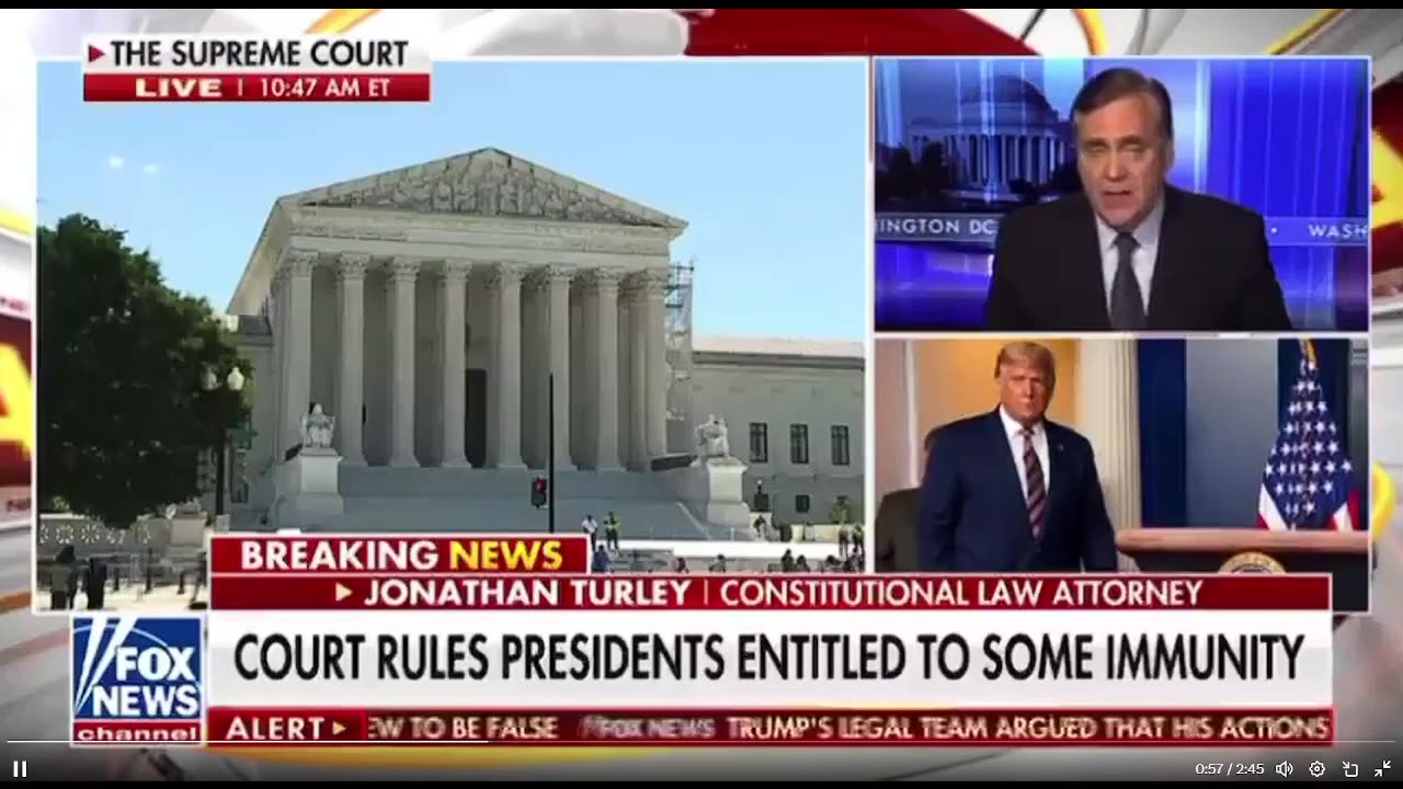 Jonathan Turley đọc qua phán quyết của SCOTUS khẳng định quyền miễn trừ của tổng thống