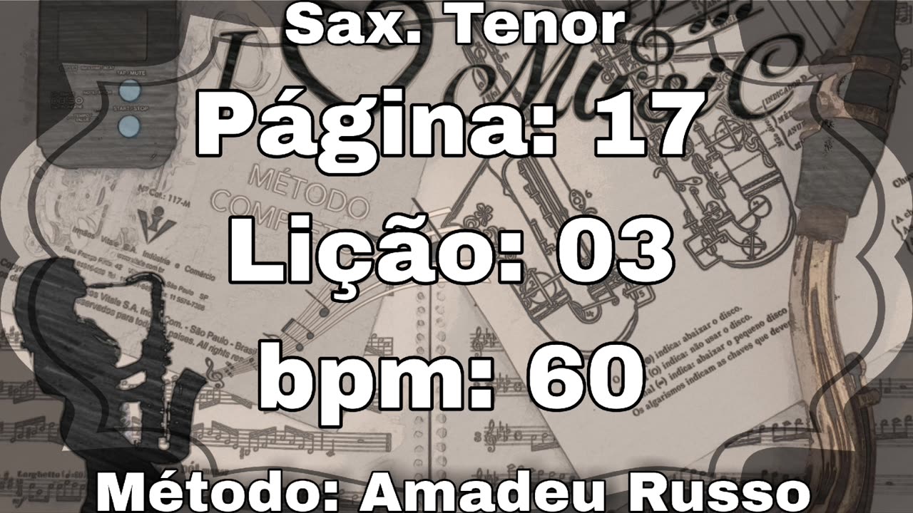 Página: 17 Lição: 03 - Sax. Tenor [60 bpm]