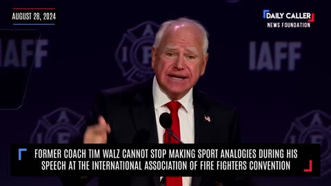 Tim Walz Can't Stop Making Sports Analogies