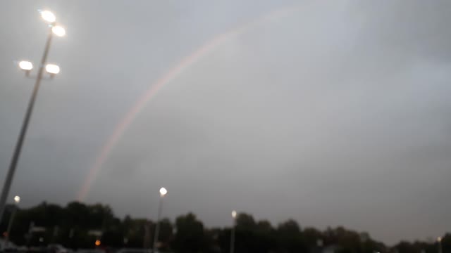 Rainbow appeared beautiful