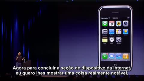 Steve Jobs introduces first subtitled iPhone (2007) legendado