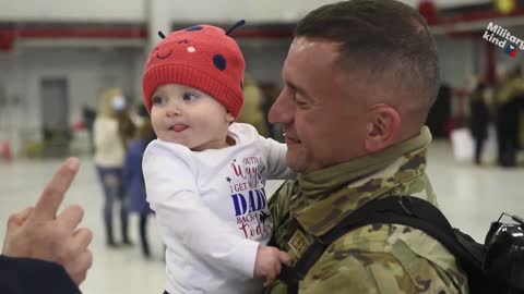 Home for the holidays: Soldiers, sailors and airmen welcomed into the arms of loved ones