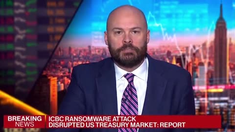 Ransomware attack on the Industrial and Commercial Bank of China disrupts the U.S. Treasury market.
