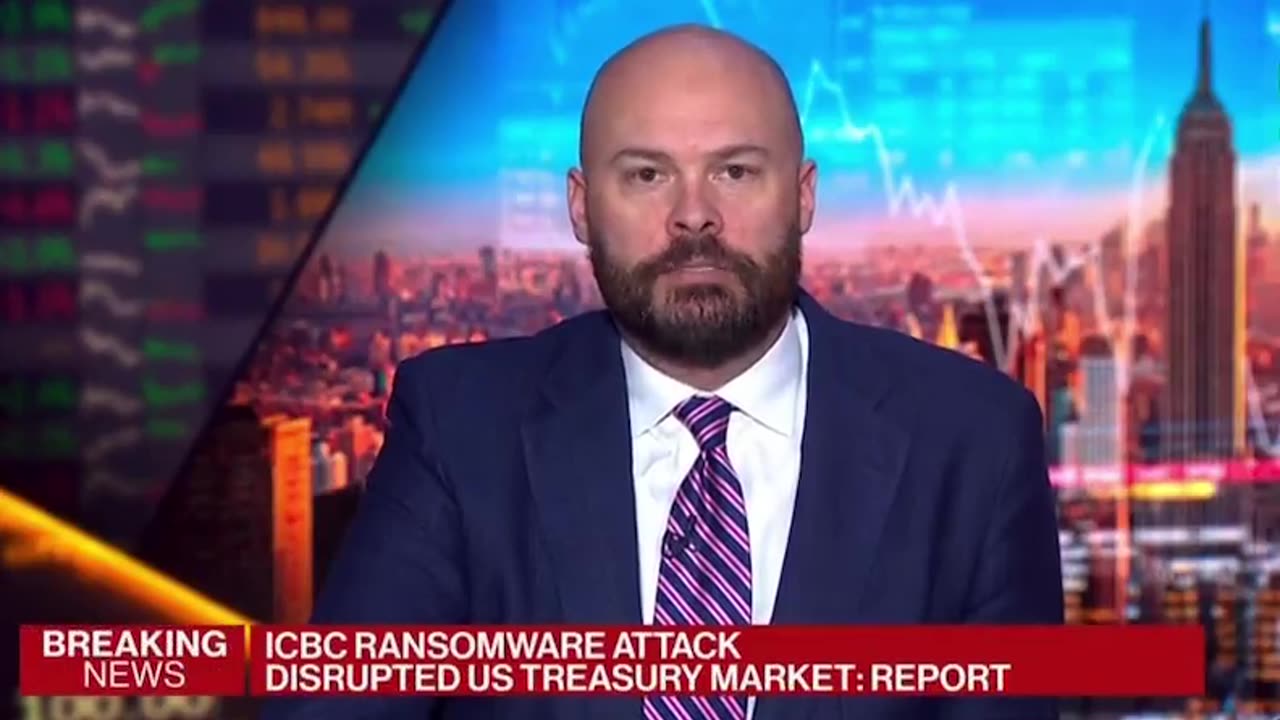 Ransomware attack on the Industrial and Commercial Bank of China disrupts the U.S. Treasury market.