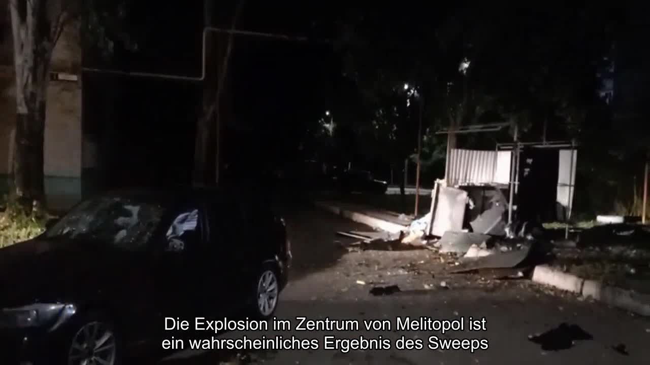 Die Explosion im Zentrum von Melitopol ist das wahrscheinliche Ergebnis der FSB-Durchsuchung