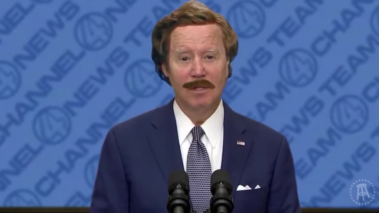 The idiot does not talk, he only reads his lines! He's a puppet!