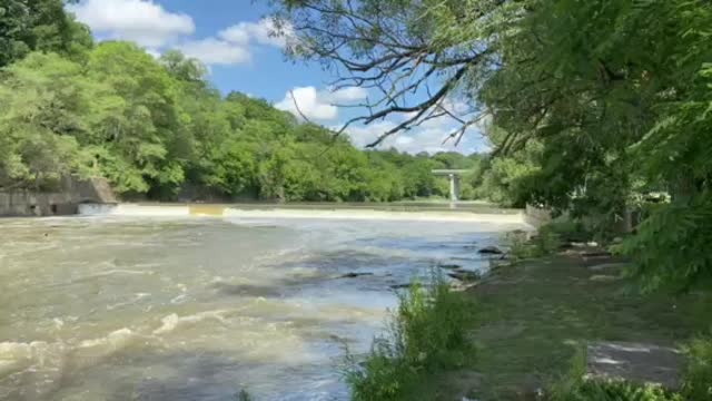 Water surge after the rain