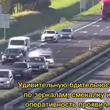 Runaway car crashes into multiple vehicles