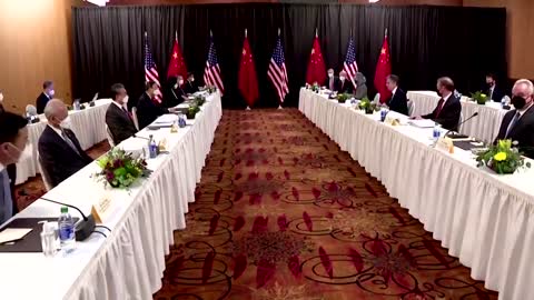 U.S. and Chinese officials concluded "tough and direct" talks in Alaska