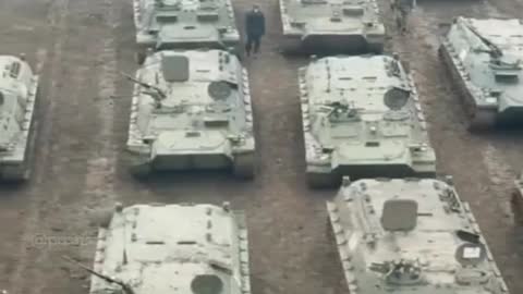 Russian army on its way to Ukraine.