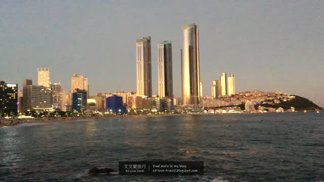 【韓國】釜山景點 ‧ 海雲臺沙灘夜景