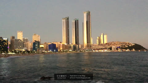 【韓國】釜山景點 ‧ 海雲臺沙灘夜景