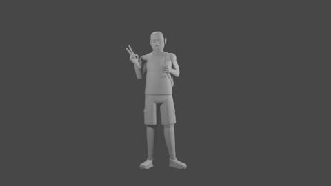 Blender - posado de un blocking volumetrico con referencia (timelapse / sin audio)