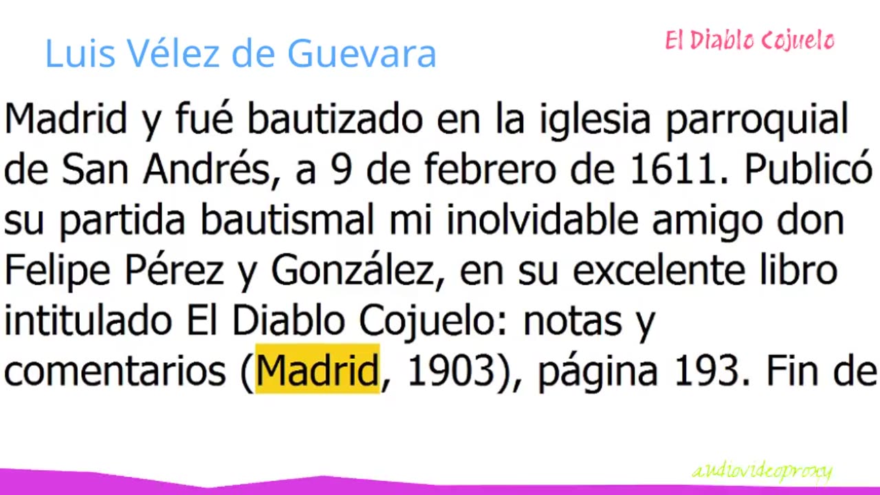 Luis Vélez de Guevara - El Diablo Cojuelo 1/3