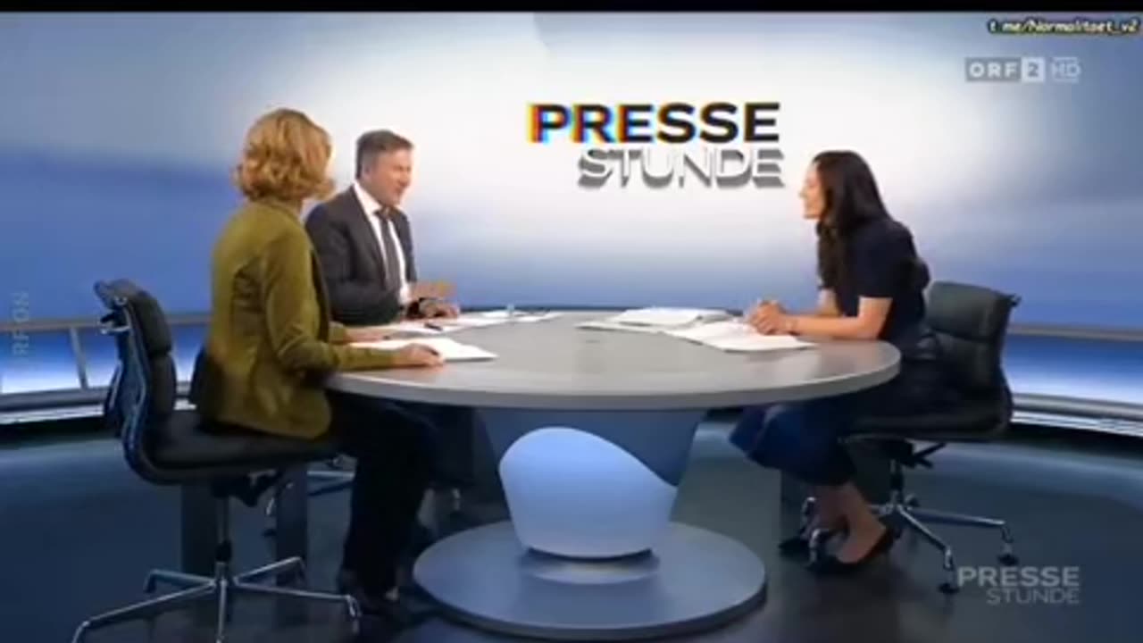 ORF 2 Pressestunde mit Maria Hubmer-Mogg