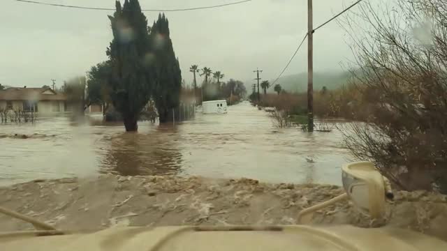 COOL CAR: Rescue Efforts Underway In Californian County Hit By Flooding