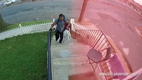 Finally some street justice for these porch pirates