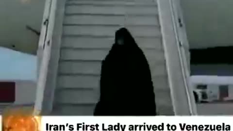 Iran’s First Lady landed in Venezuela.