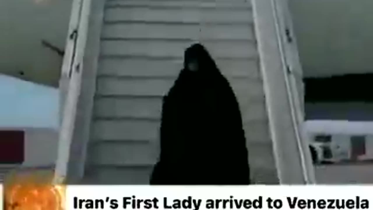 Iran’s First Lady landed in Venezuela.